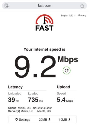 Wonder | Starlink | WiFi Speeds