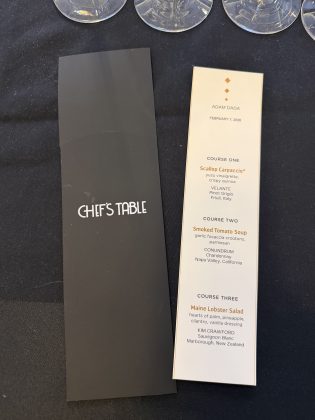 Enchantment | Chef’s Table | Menu